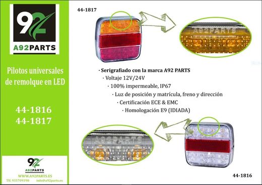 A92 Parts lanza sus propios pilotos de remolque led de cuatro funciones