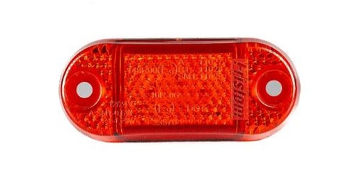 Luz De Gálibo LED Rojo Con Dos Agujeros Para Tornillos