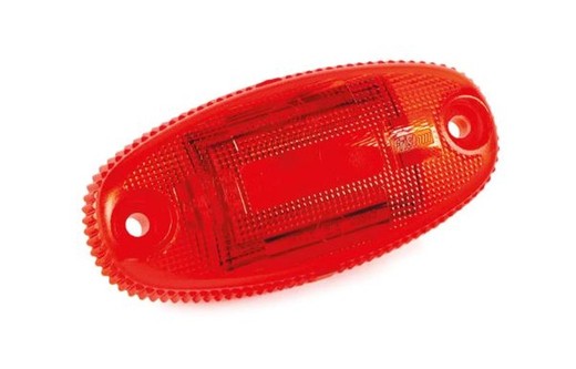 Luz De Gálibo LED Rojo Con Dos Agujeros Para Tornillos