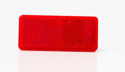 Reflex Rectangular Adhesivo Rojo 90x40mm