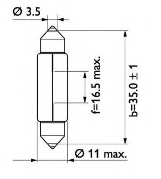 Lámpara Philips Plaf Sv8,5 24v 5w 8 - Pack De 10 Unidades