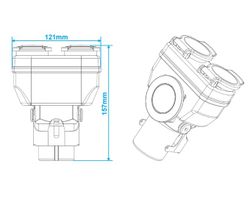 Adaptador 15/7 Tipo Corto