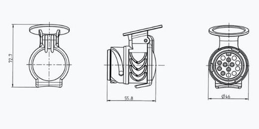 13p Shorty-Adapter (Fahrzeug)