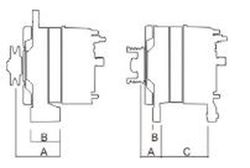 Alternador 14v/55a Dp 86