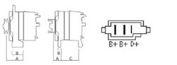 Alternador 14v/65a Dp 82