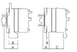 Alternador 14v/70a Dp 83