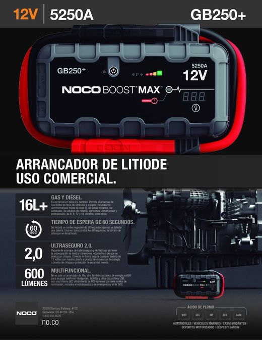 Démarreur lithium max 12V 5250a