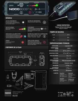XL 12V 1500A Lithium-Starthilfe