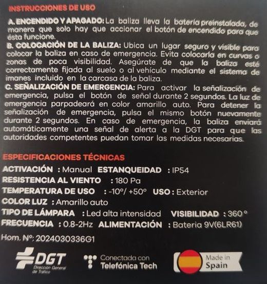 Beacon V16 verbunden DGT A92BESWV16