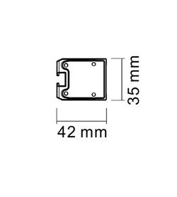 Gelbe LED-Warnleuchte 1204x35 R65 R10