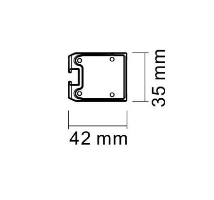 Barra Advertencia LED Ámbar 916x35 R65 R10