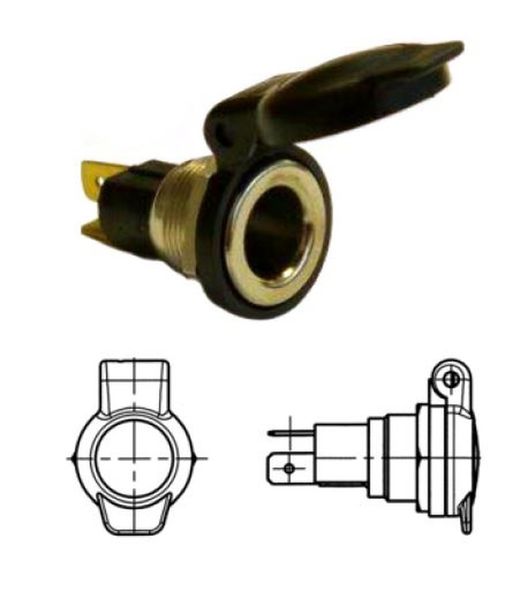 Base 2p/6-24v - Plástico Reforzado
