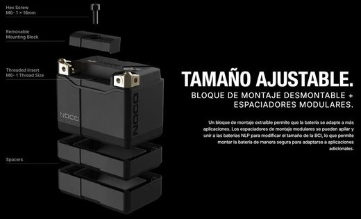 NOCO 12V 250A Lithium-Batterie für den Motorsport