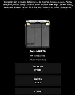 Batterie lithium NOCO 12 V 700 A pour véhicules de sport