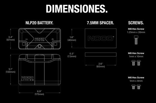 NOCO 12V 600A Lithium-Batterie für den Motorsport