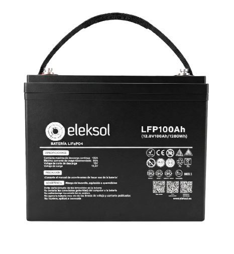 Batería de Litio Compact Eleksol 100Ah/12,8V Bluetooth y BMS V2