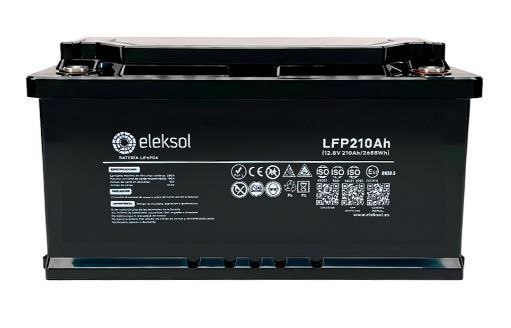 Batería de Litio Eleksol 210Ah/12,8V Bluetooth y BMS V2