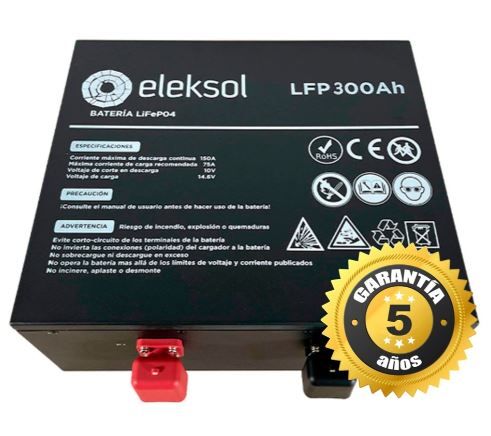 Batería de Litio LiFePO4 Bajo Asiento Eleksol 12,8V 300Ah Bluetooth y BMS V2
