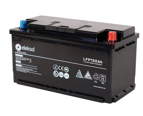 Batería de Litio LiFePO4 Eleksol 12,8V 150Ah Bluetooth y BMS V2