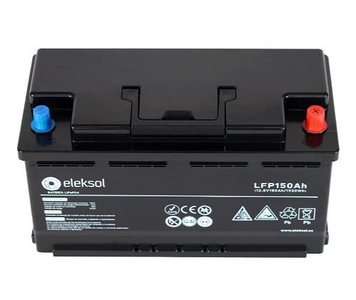 Batería de Litio LiFePO4 Eleksol 12,8V 150Ah Bluetooth y BMS V2
