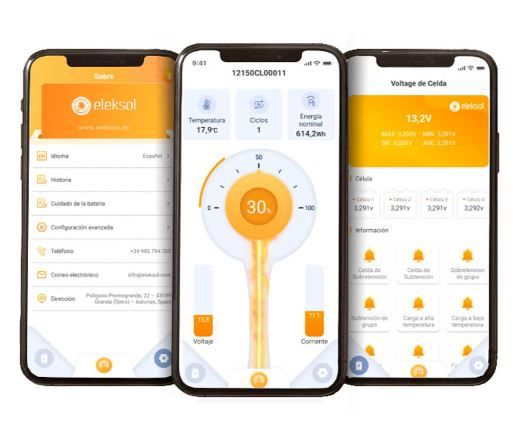 Batería de Litio LiFePO4 Eleksol 12,8V 150Ah Bluetooth y BMS V2