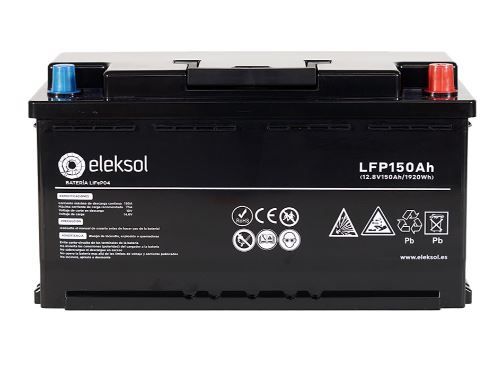 Batería de Litio LiFePO4 Eleksol 12,8V 150Ah Bluetooth y BMS V2