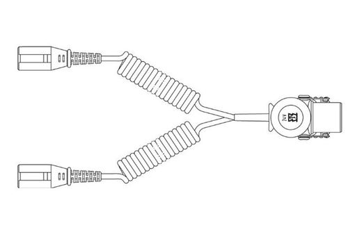 Bispiralförmig von 15 Polen auf 7 Pole Nord + 7 Pole Süd, Metall, 3,5 Meter, 711220 - Erich Jaeger