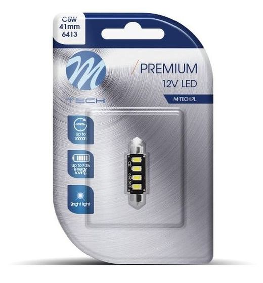 Blister 1 Lâmpada LED C5w Can Bus 12v