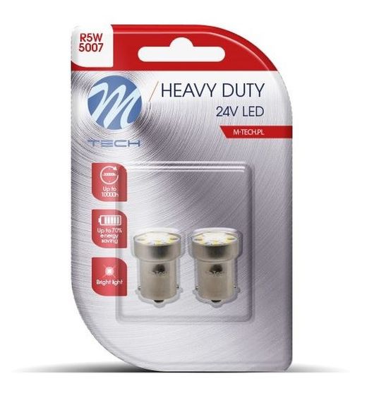 Blister 2 X LED Ba15s 24v