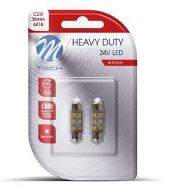 Blisterverpackung mit 2 x LEDs – C5W 36mm 6xSMD2835 24V