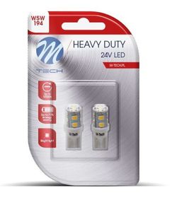 Blister 2 X LED W5w 24v Bianco