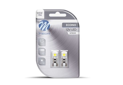 Blister 2x w5w LED mit CAN-Bus 12V LB301W - M-Tech