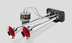 12V-Drucklufthupe mit zwei Trompeten