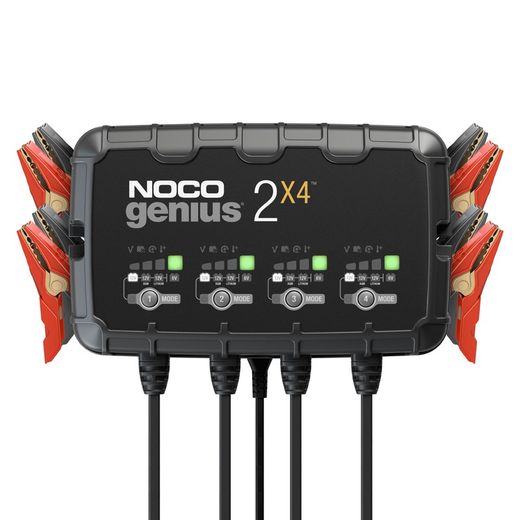 Cargador batería 6V/12V 4 entradas 8 amp