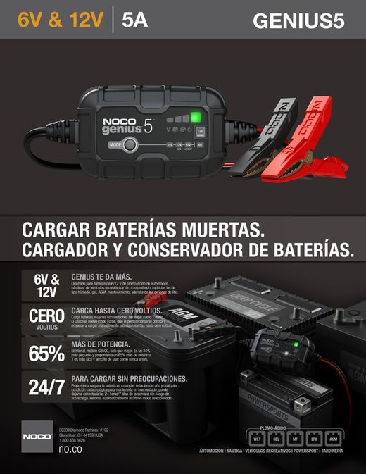 6V/12V 5 Ampere Batterieladegerät