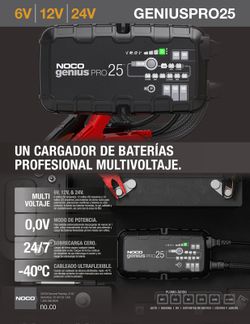 Cargador batería 6V/12V/24V 25 amp