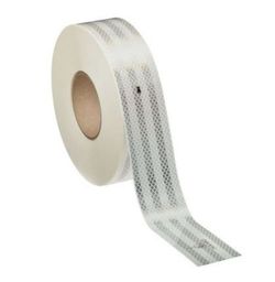 Cinta rígida reflectante blanca para delimitación