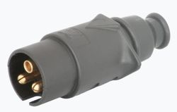 3-poliger/6-24-V-Stecker (16 A) mit Kunststoffverstärkung
