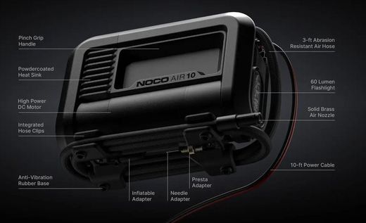 Compresor De Aire Portátil NOCO Air10 Ultrarápido De 10a - 60psi