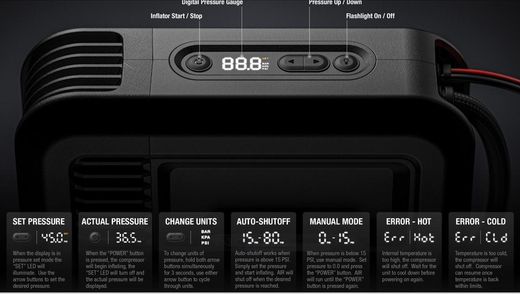 NOCO Air15 Ultraschneller tragbarer Luftkompressor 15A - 80psi