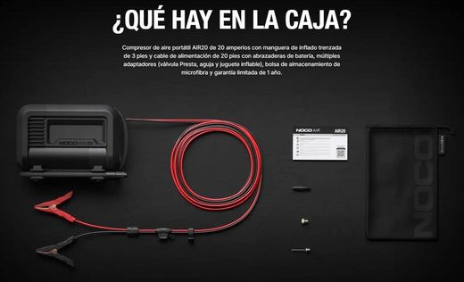 NOCO Air20 Ultraschneller tragbarer Luftkompressor 20A - 100psi