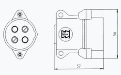 4-poliger Stecker für Anhänger