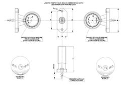 Kurze weiße und rote LED-Begrenzungshupe LD721 - Horpol