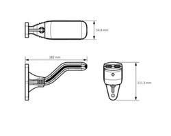 Rechte LED-Positionsleuchte, Hupe, Cobra-Modell