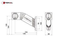 Rechte LED-Positionsleuchte 12/24V Fa3 LED Lc8