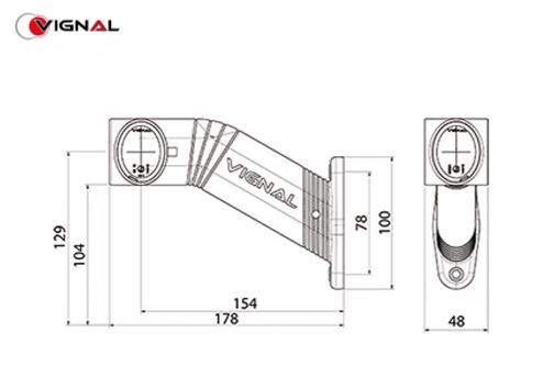 Rechte LED-Positionsleuchte 12/24V Fa3 LED Lc8