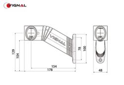 Avvisatore acustico di ingombro destro a LED 12/24 V Fa3 LED