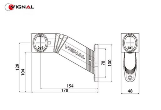 Avvisatore acustico di ingombro destro a LED 12/24 V Fa3 LED