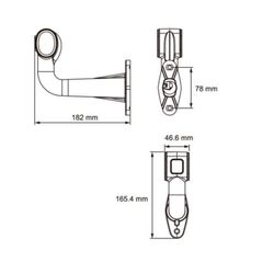 Cuerno De Gálibo LED Derecho 3 Funciones