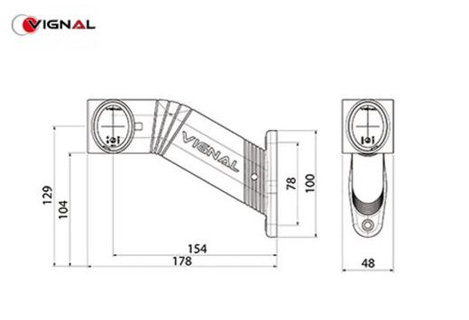 Linke LED-Begrenzungsleuchte 12/24V Fa3 LED Lc8